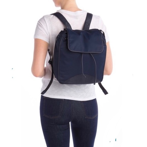 Cole HAAN Zerogrand Nylon Leather-Trimmed Backpack - Picture 1 of 15